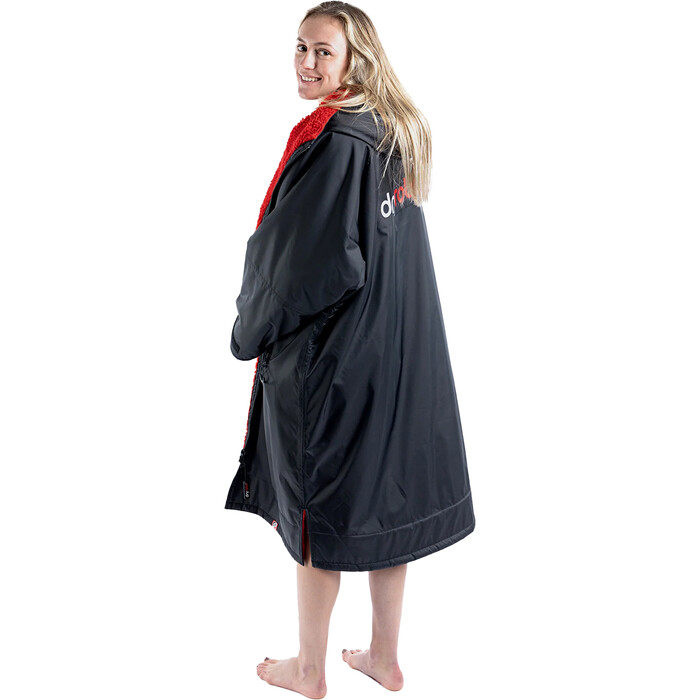 2024 Dryrobe Advance Long Sleeve Changing Robe V3 DALSV3 - Black / Red